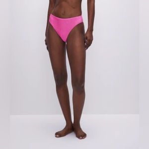 Good American pink sparkly bikini bottom